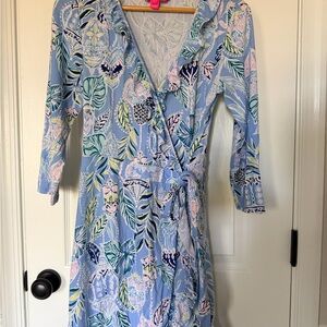 Lilly Pulitzer Jessalyn Romper Medium Peri Blue M